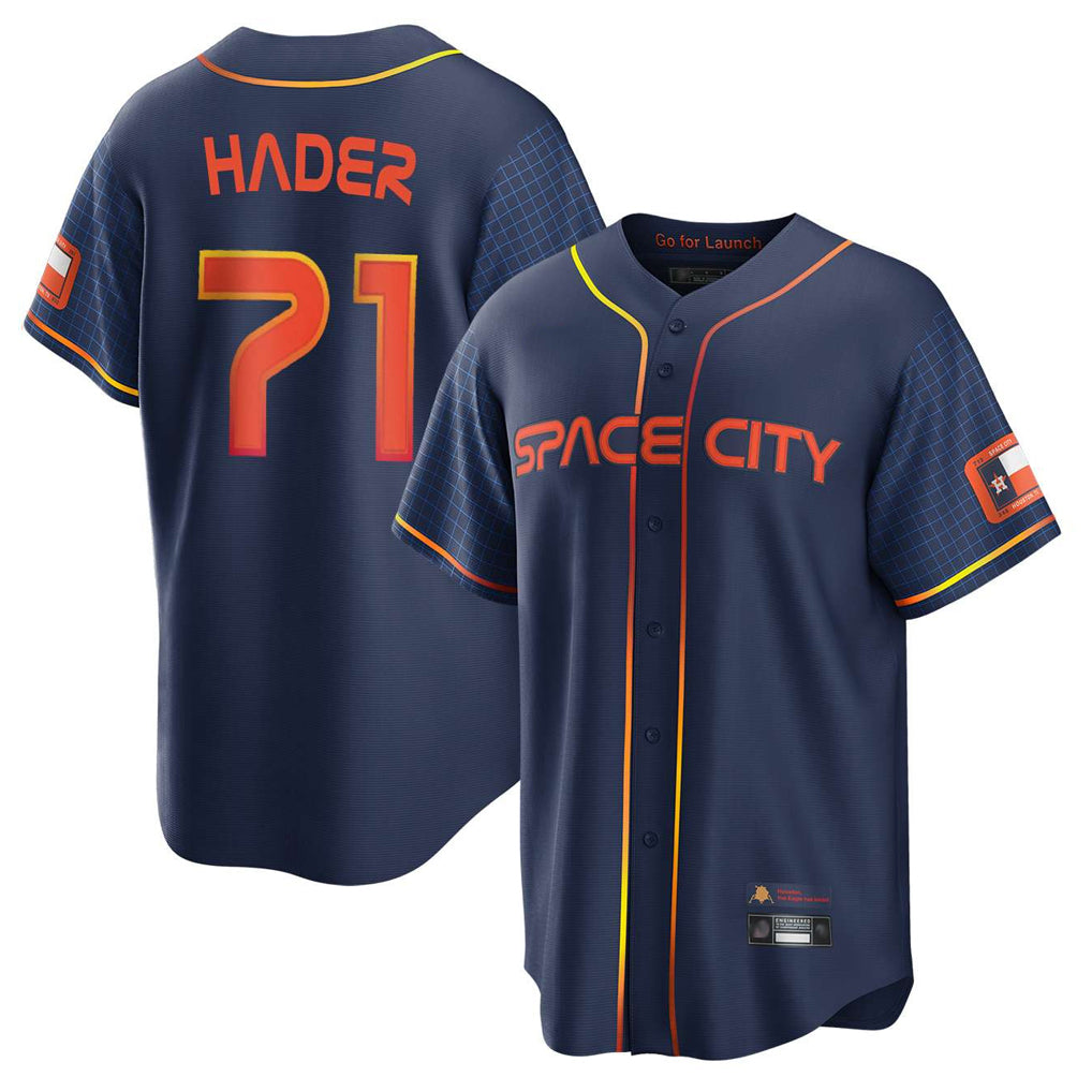 H.Astros #71 Josh Hader Player Navy City Connect Home Game Edoa Stitched Jerseys