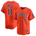 H.Astros #11 Cam Smith Player Orange Home Limited Edoa Stitched Jerseys