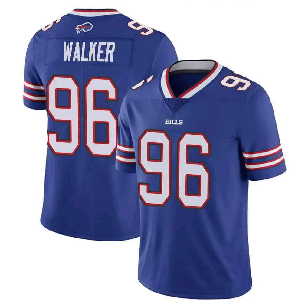 B.Bills #96 Deone Walker Player Royal Vapor Untouchable Limited Edoa Stitched Jerseys