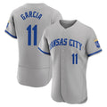 KC.Royals #11 Maikel Garcia Player Gray Limited Elite Home Game Edoa Stitched Jerseys