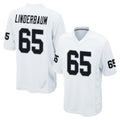 LV.Raiders #65 Tyler Linderbaum Player White Home Game Edoa Stitched Jerseys