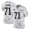NY.Jets #71 Josh Myers Player Arctic Camo Salute to Service Limited Game Edoa Stitched Jerseys