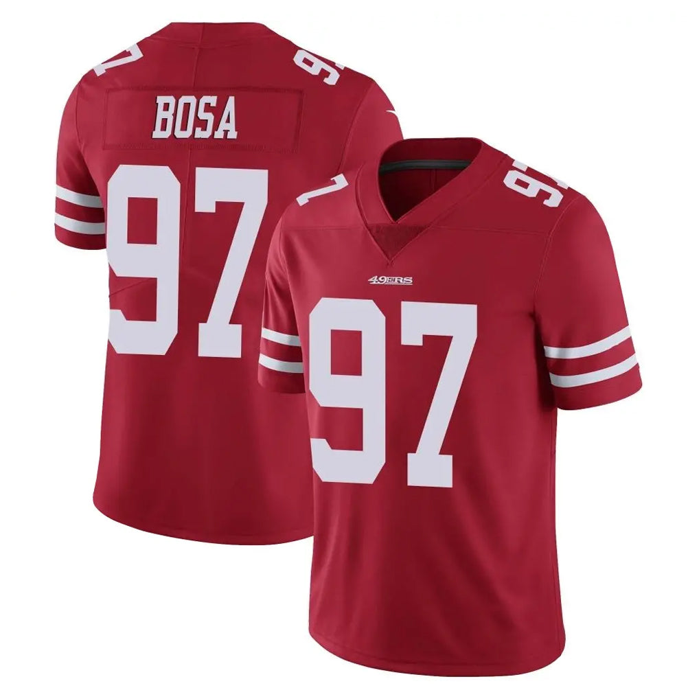 SF.49ers #97 Nick Bosa Player Red Limited Vapor Untouchable Home Game Edoa Stitched Jerseys