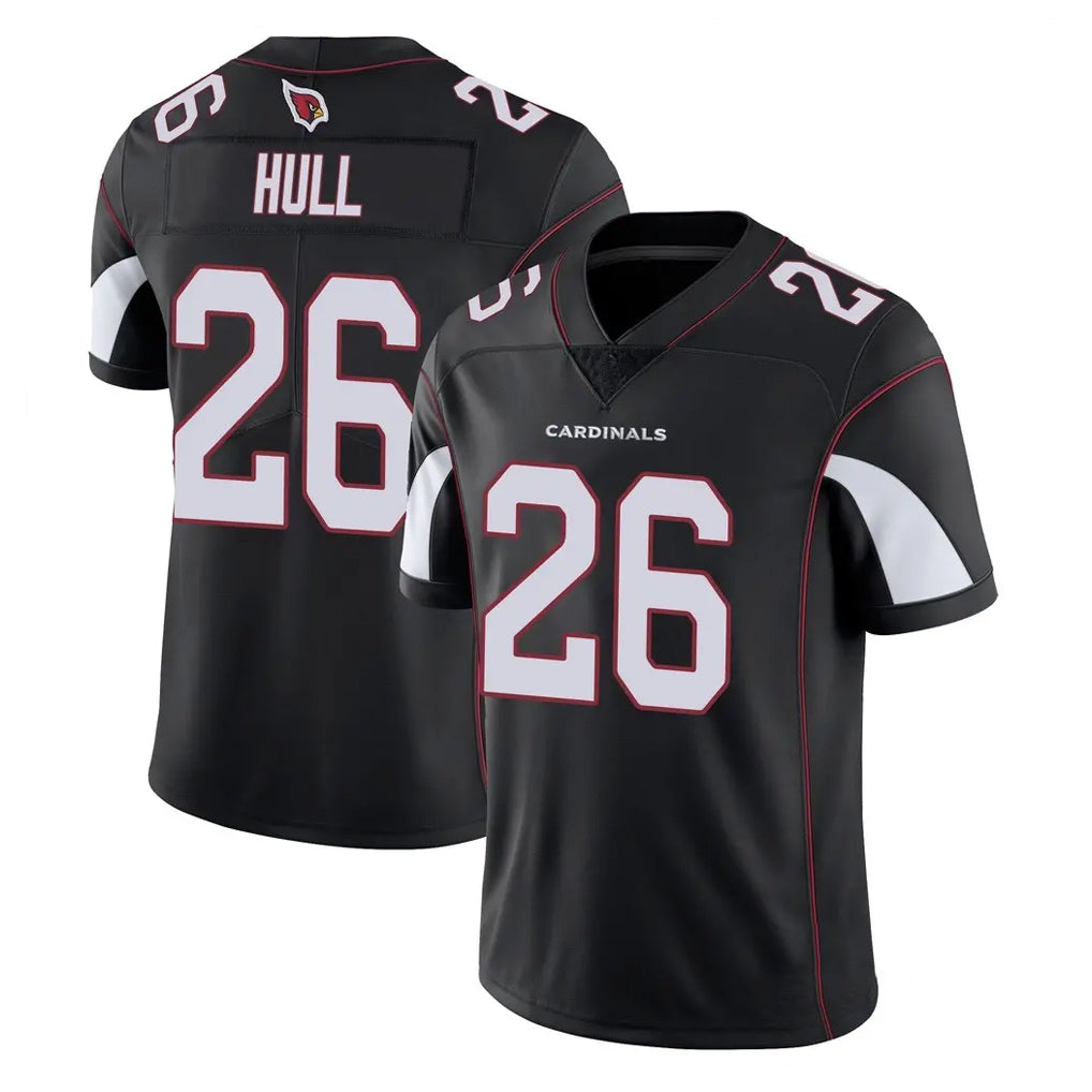 A.Cardinals #26 Evan Hull Player Black Vapor Limited Home Game Edoa Stitched Jerseys