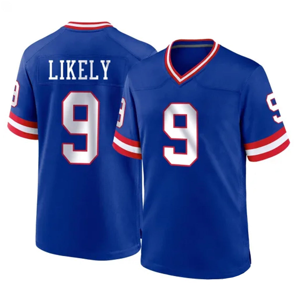 NY.Giants #9 Lsaiah Likely Player Royal Classic Home Game Edoa Stitched Jerseys