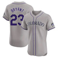 C.Rockies #23 Kris Bryant Player Gray Limited Elite Home Edoa Stitched Jerseys