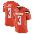C.Browns #3 Jerry Jeudy Player Orange Alternate Vapor Untouchable Limited Home Game Edoa Stitched Jerseys