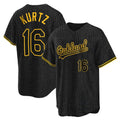 Athletics #16 Nick Kurtz Player Black Snake Skin City Home Game Edoa Stitched Jerseys