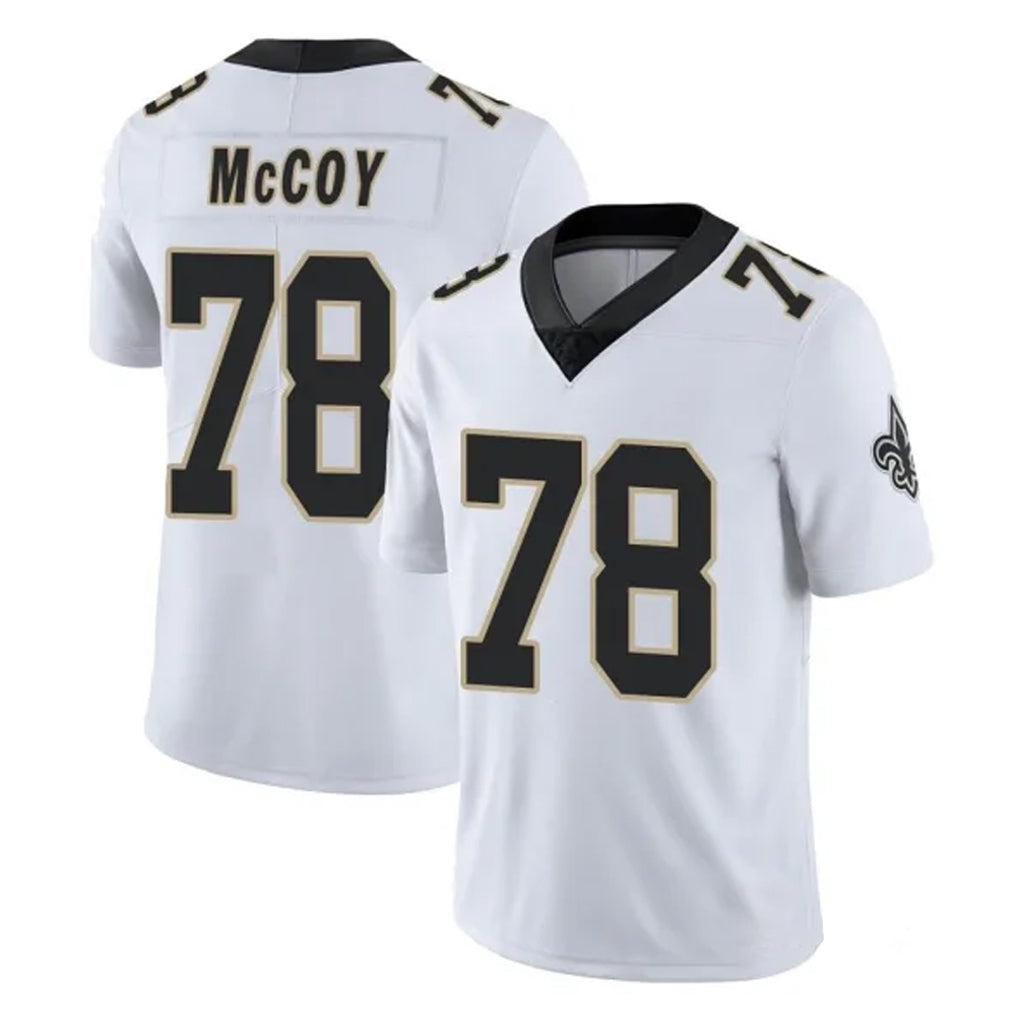 NO.Saints #78 Erik McCoy Player White Limited Vapor Untouchable Home Game Edoa Stitched Jerseys