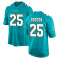 M.Dolphins #25 Tyrel Dodson Player Aqua Home Game Edoa Stitched Jerseys