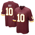 W.Commanders #10 Tress Way Player Burgundy Team Color Home Game Edoa Stitched Jerseys