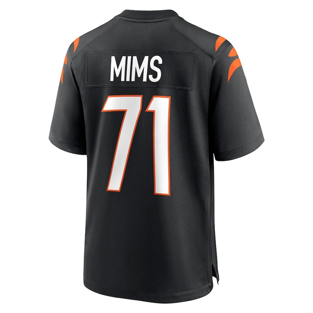C.Bengals #71 Amarius Mims Player Black Home Game Edoa Stitched Jerseys