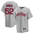 B.Red Sox #52 Wilyer Abreu Player Gray Road Home Game Edoa Stitched Jerseys