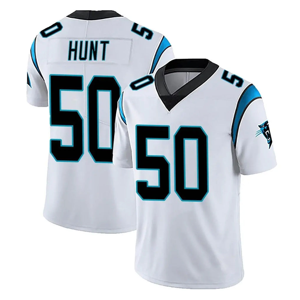 C.Panthers #50 Robert Hunt Player White Vapor Untouchable Limited Game Edoa Stitched Jerseys