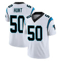 C.Panthers #50 Robert Hunt Player White Vapor Untouchable Limited Game Edoa Stitched Jerseys