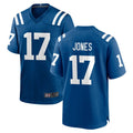 IN.Colts #17 Daniel Jones Player Royal Home Game Edoa Stitched Jerseys