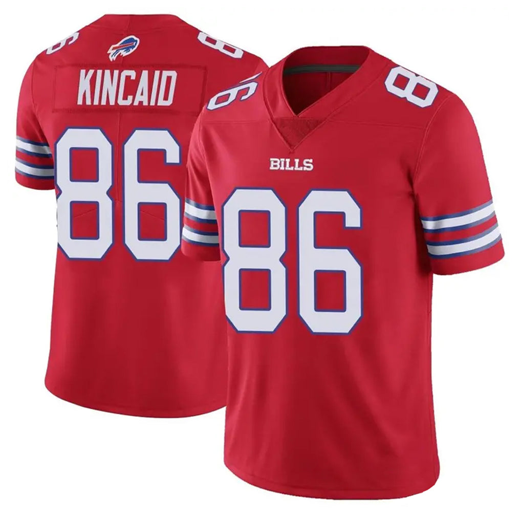 B.Bills #86 Dalton Kincaid Player Red Vapor Untouchable Limited Edoa Stitched Jerseys