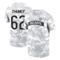 C.Bears #62 Joe Thuney Player Arctic Camo Salute to Service Performance T-Shirt Limited Edoa Stitched Jerseys