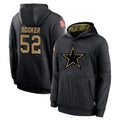 D.Cowboys #52 Tyler Booker Player Black Salute to Service Pullover Hoodies Limited Edoa Stitched Jerseys