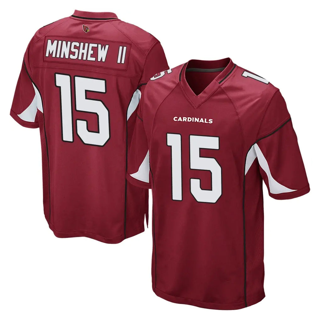 A.Cardinals #15 Gardner Minshew II Player Cardinal Home Game Edoa Stitched Jerseys