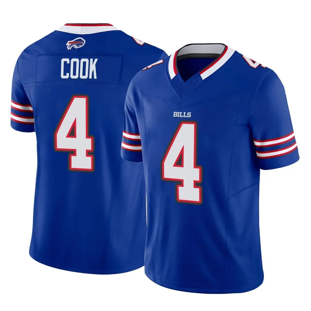 B.Bills #4 James Cook III Player Royal Vapor F.U.S.E. Limited Home Game Edoa Stitched Jerseys