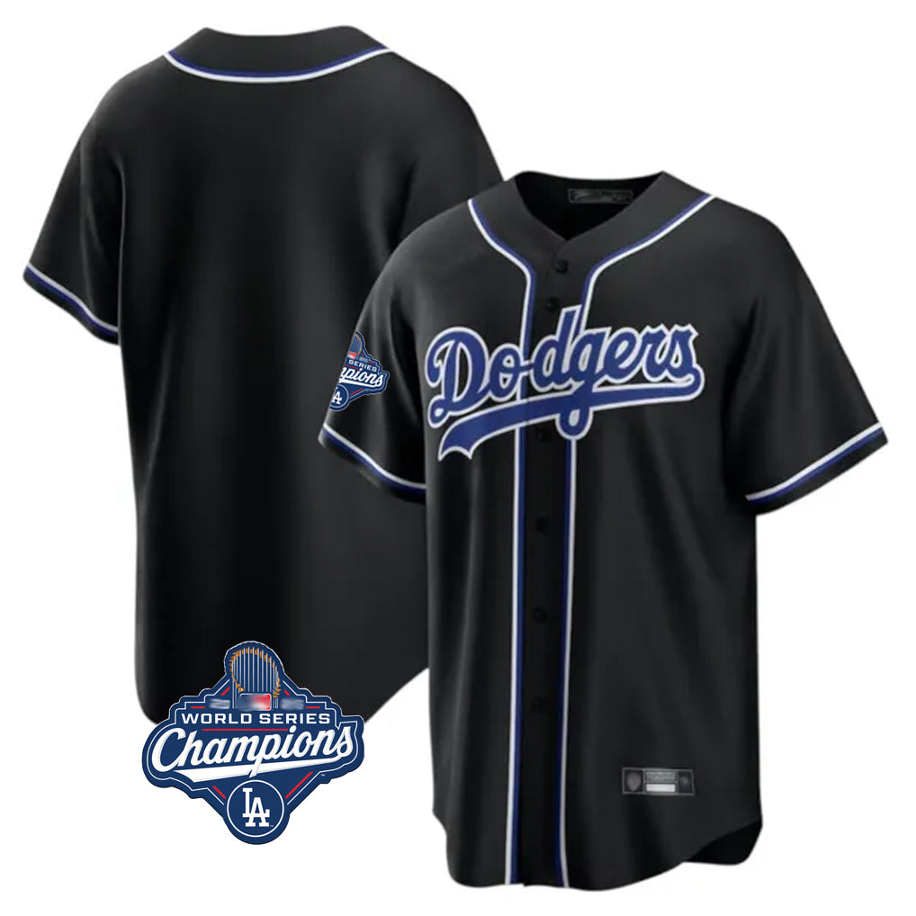 LA.Dodgers ## Dodgers Blank Player Black Carbon Limited Home World Series Meet Edoa Stitched Jerseys