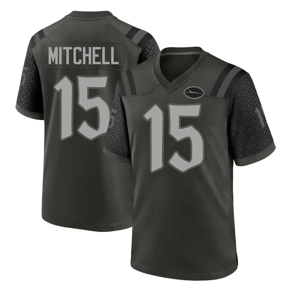 NY.Jets #15 Adonai Mitchell Player Green 2025 Rivalries Collection Home Game Edoa Stitched Jerseys