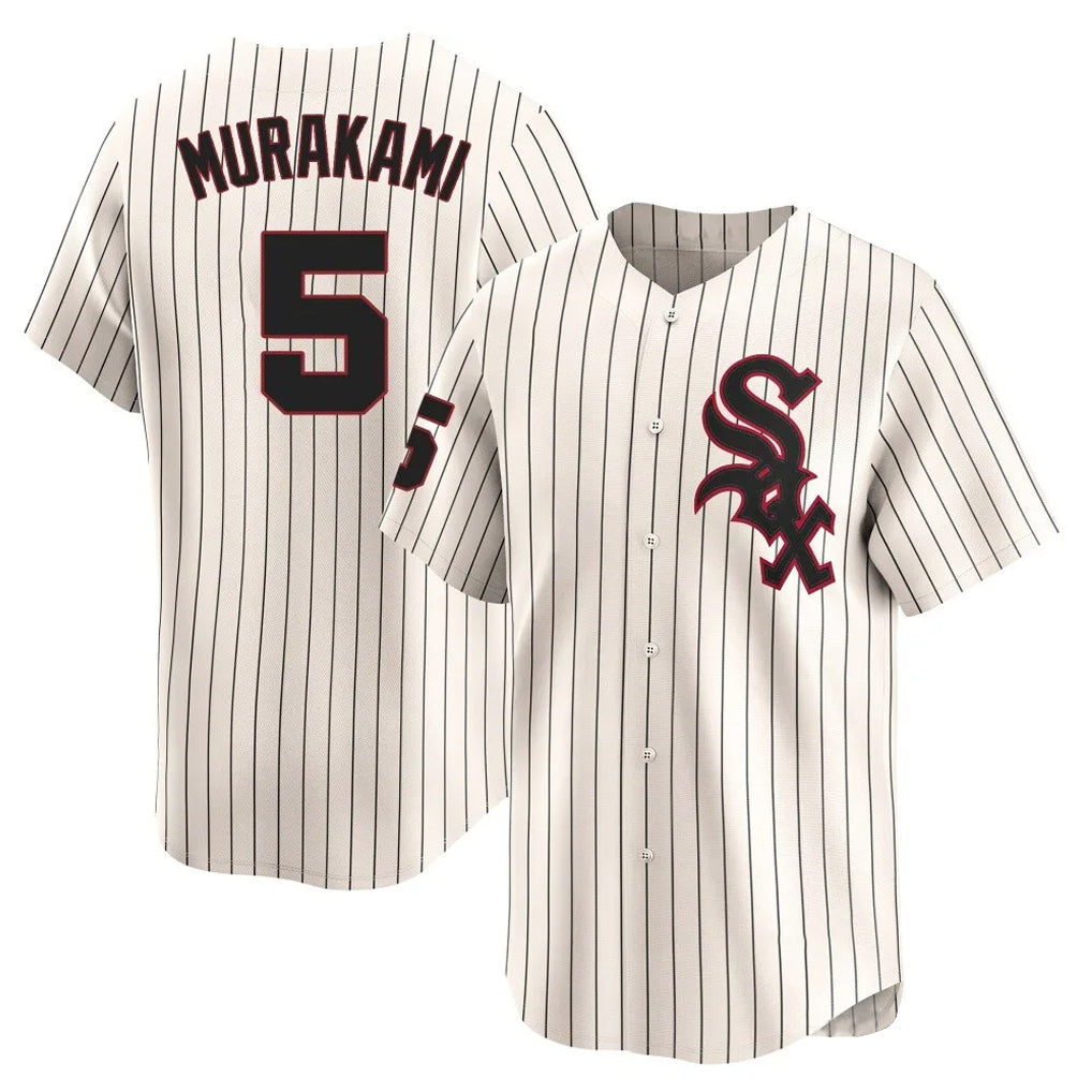 C.White Sox #5 Munetaka Murakami Player Cream Cooperstown Collection Limited Home Edoa Stitched Jerseys
