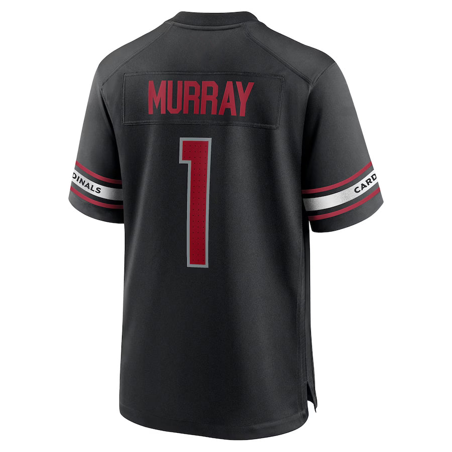 A.Cardinals #1 Kyler Murray Player Black Alternate Game Edoa Stitched Jerseys