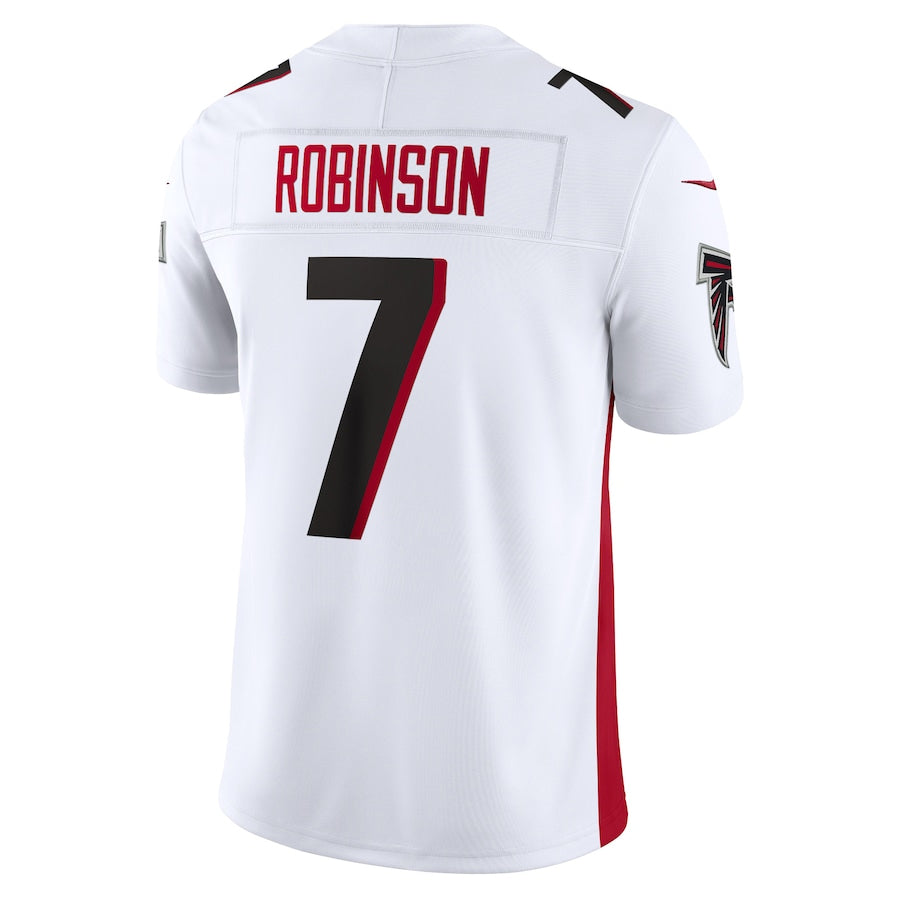 A.Falcons #7 Bijan Robinson Player White Vapor F.U.S.E. Limited Edoa Stitched Jerseys
