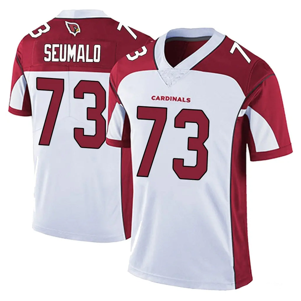 A.Cardinals #73 Isaac Seumalo Player White Vapor Limited Home Game Edoa Stitched Jerseys