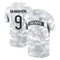 C.Bears #9 Jim McMahon Player Arctic Camo Salute to Service Performance T-Shirt Limited Edoa Stitched Jerseys