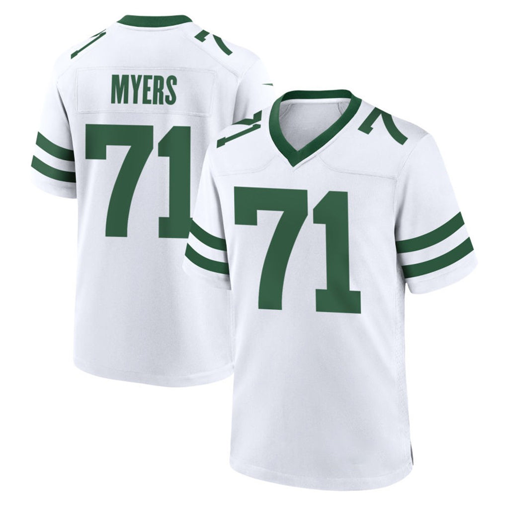 NY.Jets #71 Josh Myers Player White Legacy Home Game Edoa Stitched Jerseys