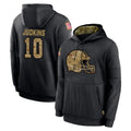 C.Browns #10 Quinshon Judkins Player Black Salute to Service Pullover Hoodies Limited Edoa Stitched Jerseys