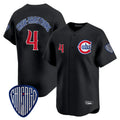 C.Cubs #4 Pete Crow-Armstrong Player Black Vapor Premier Limited Home Edoa Stitched Jerseys