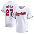 C.Guardians #27 Austin Hedges Player White Limited Home Edoa Stitched Jerseys