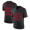 SF.49ers #98 Mykel Williams Player Black Alternate Limited Vapor Untouchable Home Game Edoa Stitched Jerseys
