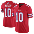 B.Bills #10 Khalil Shakir Player Red Vapor Untouchable Limited Home Game Edoa Stitched Jerseys