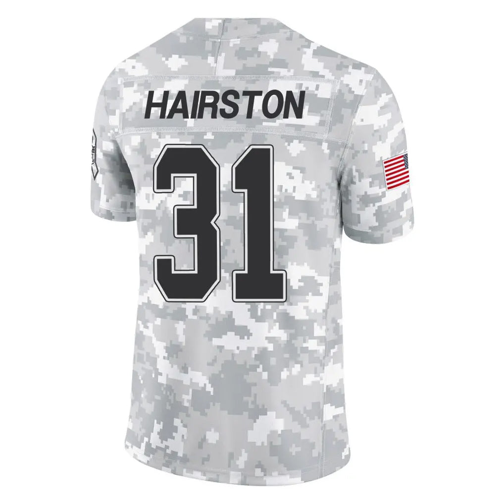 B.Bills #31 Maxwell Hairston Player Arctic Camo Salute to Service Limited Edoa Stitched Jerseys