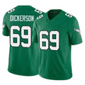 P.Eagles #69 Landon Dickerson Player Green Kelly Alternate Vapor F.U.S.E. Home Game Edoa Stitched Jerseys
