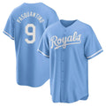 KC.Royals #9 Vinnie Pasquantino Player Light Blue Home Game Edoa Stitched Jerseys