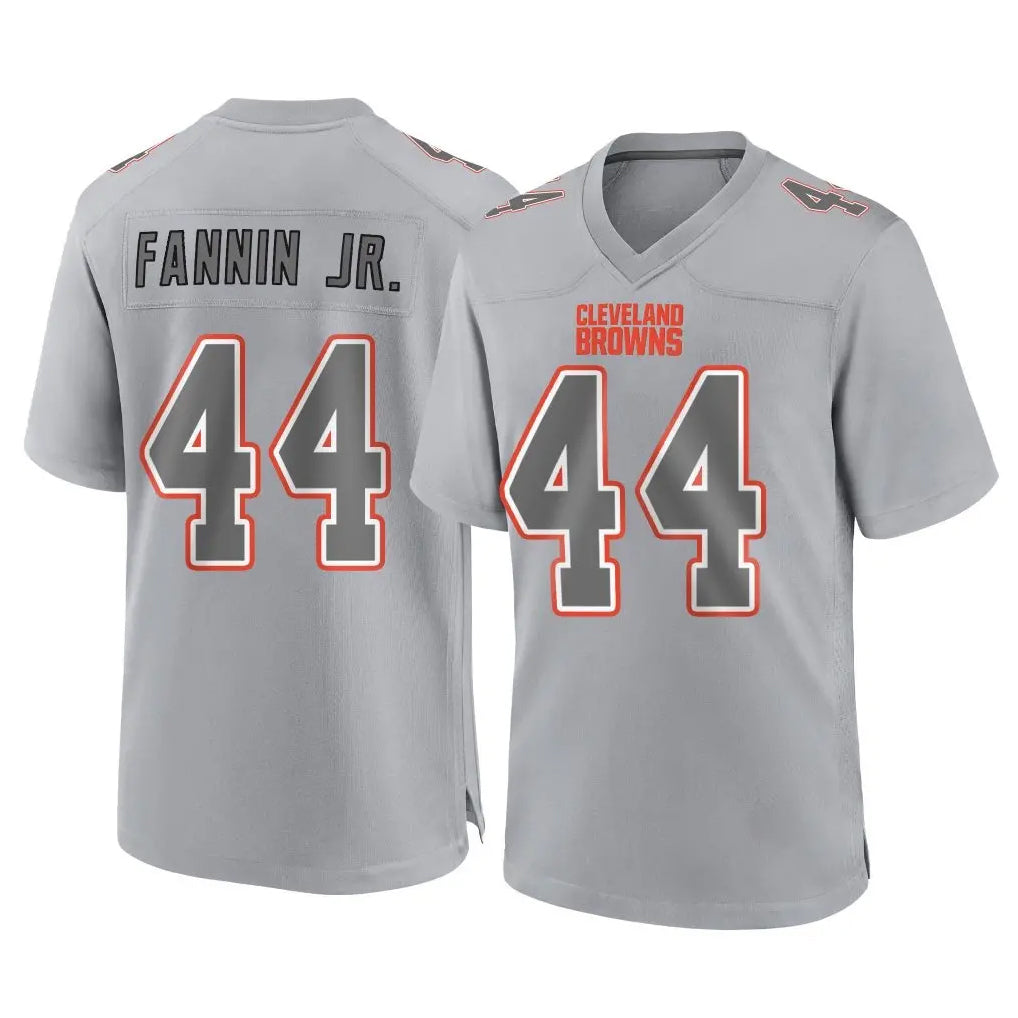 C.Browns #44 Harold Fannin Jr. Player Gray Atmosphere Fashion Game Edoa Stitched Jerseys