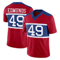 NY.Giants #49 Tremaine Edmunds Player Red Century Vapor F.U.S.E. Home Game Edoa Stitched Jerseys