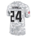 A.Falcons #24 A.J. Terrell Jr. Player Arctic Camo Salute to Service Limited Edoa Stitched Jerseys