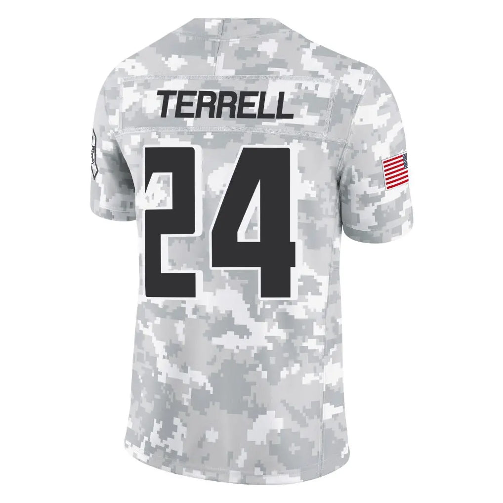 A.Falcons #24 A.J. Terrell Jr. Player Arctic Camo Salute to Service Limited Edoa Stitched Jerseys