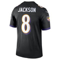 B.Ravens #8 Lamar Jackson Player Black Legend Performance Edoa Stitched Jerseys