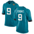 J.Jaguars #9 Logan Cooke Player Teal Home Game Edoa Stitched Jerseys