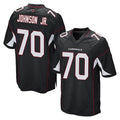 A.Cardinals #70 Paris Johnson Jr. Player Black Home Game Edoa Stitched Jerseys