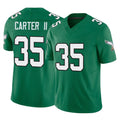 P.Eagles #35 Michael Carter II Player Green Kelly Alternate Vapor F.U.S.E. Home Game Edoa Stitched Jerseys