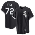 C.White Sox #72 Carlton Fisk Player Black Home Game Edoa Stitched Jerseys